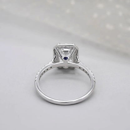 Needs desc work - Emerald 2.52tcw Lab Grown Diamond Halo Engagement Ring