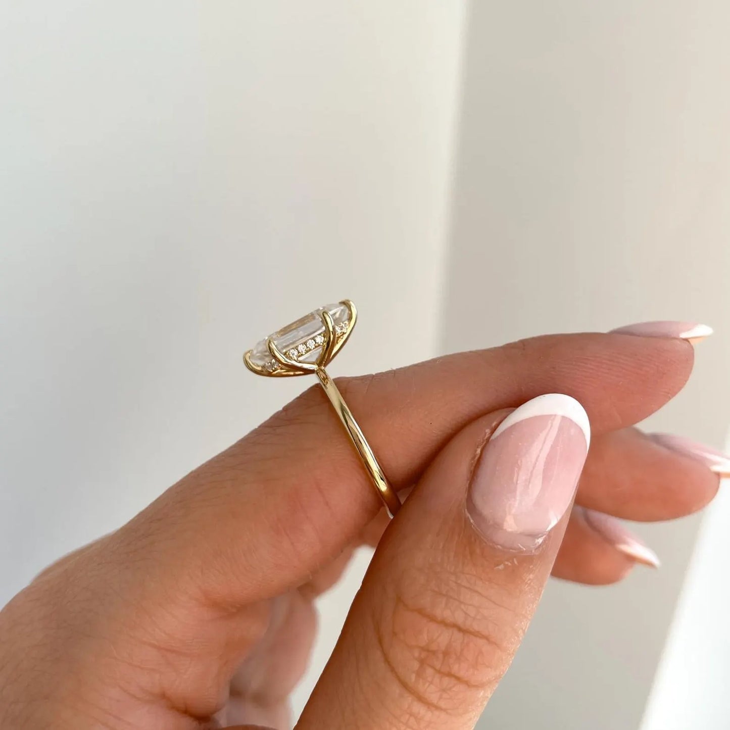 Hexagonal Hidden Halo 2.60ctw Diamond Engagement Ring